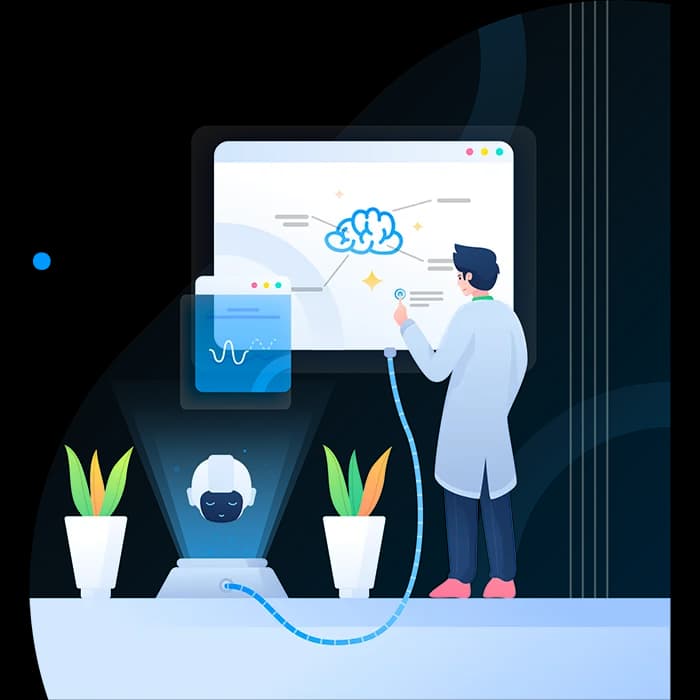 illustration d'une intelligence artificielle