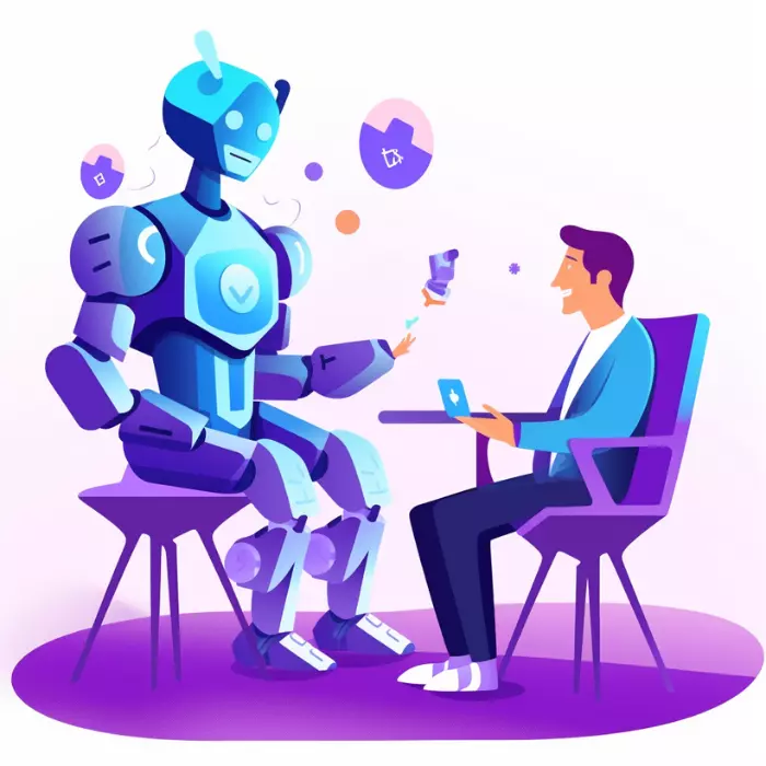 Assistant conversationnel utilisé sur un parcours de relation client